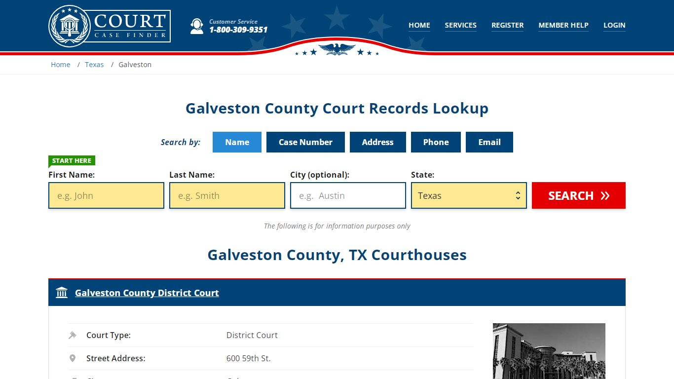 Galveston County Court Records | TX Case Lookup